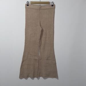 Garage wide leg tan pants women's size medium